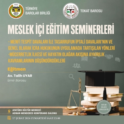 MESLEK İÇİ EĞİTİM SEMİNERİ