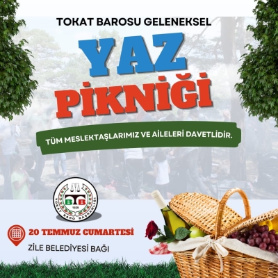 Tokat Barosu Geleneksel Yaz Pikniği