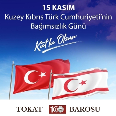 15 Kasım Kuzey Kıbrıs Türk Cumhuriyetinin Bağımsızlık Günü Kutlu Olsun.