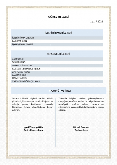 AVUKAT KATİPLERİ İÇİN GÖREV BELGESİ