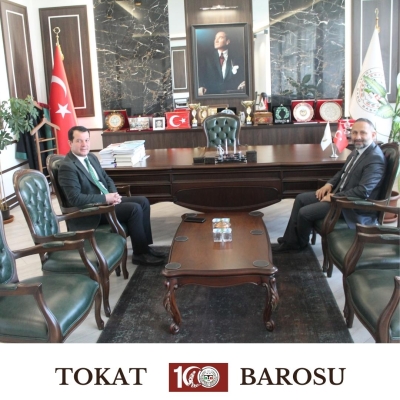 Tokat Cumhuriyet Savcısı Salih SAMSA 'dan Baromuza Ziyaret.