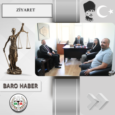 Baromuzdan  Tokat Cumhuriyet Savcısı Abdülkerim ÖZCAN' a ziyaret