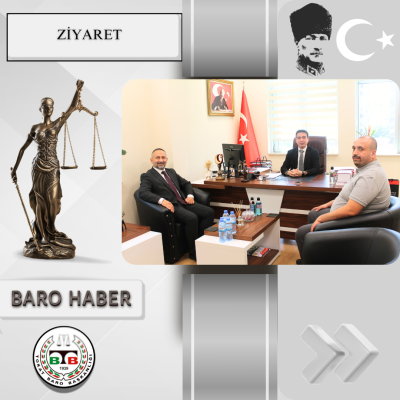 Baromuzdan Tokat 2.Asliye Ceza Mah. Hakimi Mert AYDIN' a ziyaret