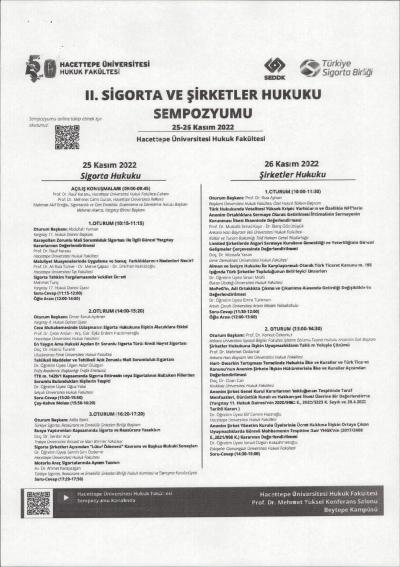 2. SİGORTA VE ŞİRKETLER HUKUK SEMPOZYUMU