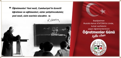 "24 Kasım Öğretmenler Günü "Kutlu Olsun. 