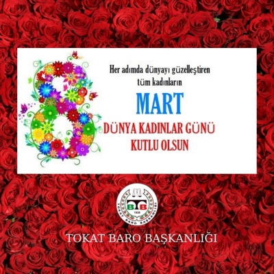 "8 Mart Dünya Emekçi Kadınlar Günü Kutlu Olsun." 