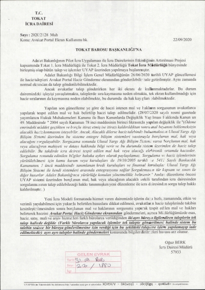 Avukat Portal Ekran Kullanımı