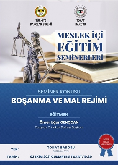 "BOŞANMA VE MAL REJİMİ" KONULU EĞİTİM SEMİNERİ