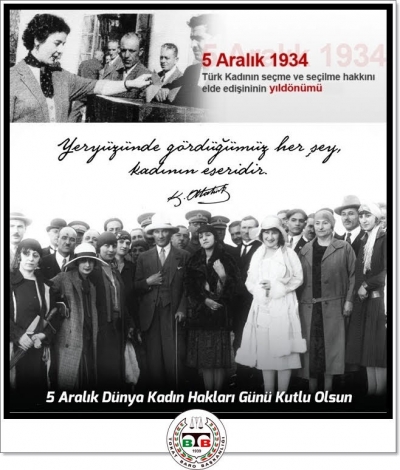 Dünya Kadın Hakları Günü Kutlu Olsun. 