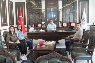 Gaziantep Asliye Ceza Mahkemesi Hakimi Buket DÖKÜLEN ÇEVİK ve Cumhuriyet Savcısı Alper ÇEVİK' ten Baromuza Ziyaret