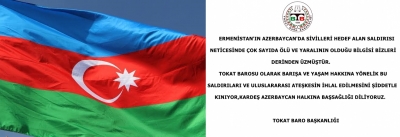 KARDEŞ AZERBAYCAN'A BAŞSAĞLIĞI DİLİYORUZ.