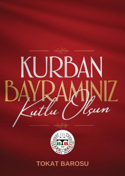 Kurban Bayramı Kutlu Olsun. 