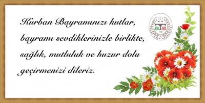 Kurban Bayramımız Kutlu Olsun. 