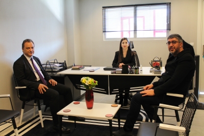 Meslektaşımız Av. Ebru KAYA' ya Hayırlı Olsun Ziyareti