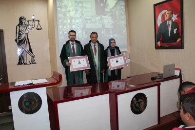 RUHSATNAME TÖRENİ DÜZENLENDİ.