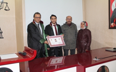 RUHSATNAME TÖRENİ DÜZENLENDİ.