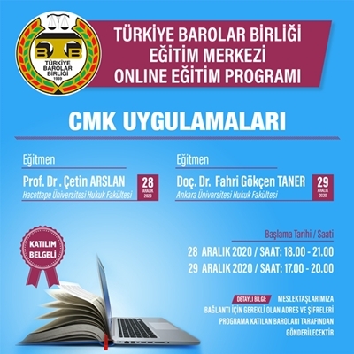 TBB Eğitim Merkezi CMK Uygulamaları Online Eğitim Programı