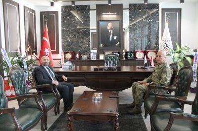 Tokat Garnizon ve 48. Piyade Alay Komutanı Py. Albay Salih ÇETİNTÜRK' den Baromuza Ziyaret