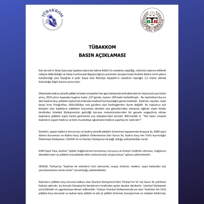 Tübakkom Ortak Basın Açıklaması