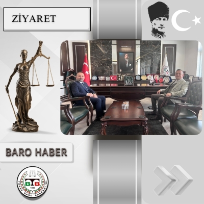 Turhal Belediye Başkanı Sayın Mehmet Erdem URAL' dan Baromuza Ziyaret
