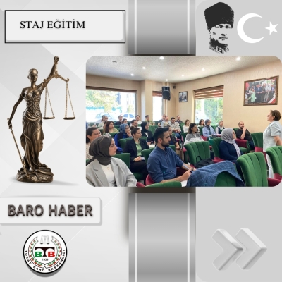" Mal Rejimi " Konulu Staj Eğitim Toplantısı Gerçekleştirildi.