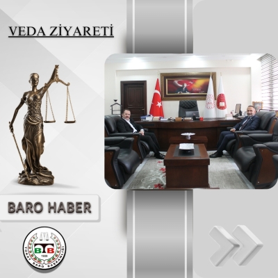 Baro Başkanımızdan Tokat Cumhuriyet Başsavcımıza Veda Ziyaret
