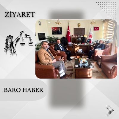 Baromuzdan Zile Adli Yargı ve Adalet Komisyonu Başkanı Sayın Mustafa Alper KESİK' e Ziyaret