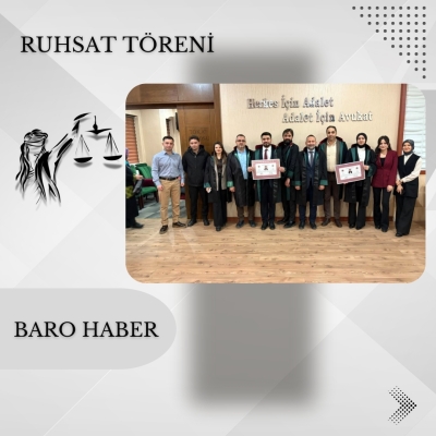 Ruhsatname Töreni Düzenlendi.