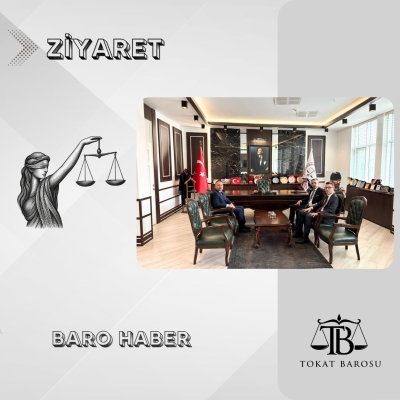 Zile Cumhuriyet Başsavcımız ve Zile Adalet Komisyonu Başkanımızdan Baromuza Ziyaret.