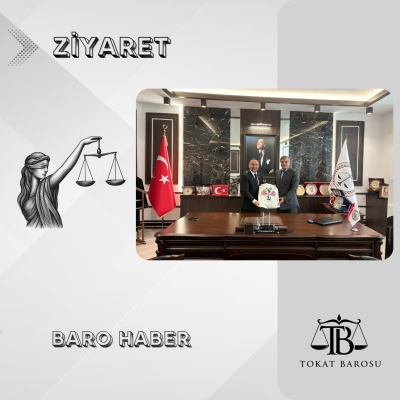 TOKAT İL KÜLTÜR VE TURİZM MÜDÜRÜ ABDİ DÖLEK’TEN BARO BAŞKANIMIZA HAYIRLI OLSUN ZİYARETİ