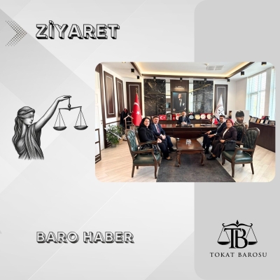 İYİ Parti Tokat Merkez İlçe Başkanı Arif ER ve Yönetim Kurulu Üyelerinden Baromuza Hayırlı Olsun Ziyareti