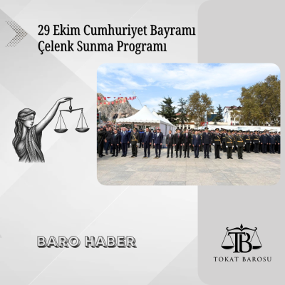 29 EKİM CUMHURİYET BAYRAMI ÇELENK SUNMA PROGRAMI